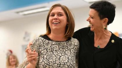 Pamela Stepko receives Milken Educator Award